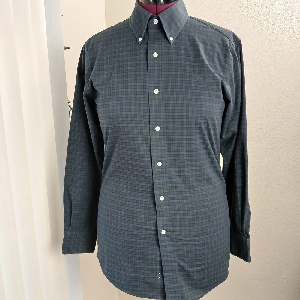 Ralph Lauren Slim Fit Non Iron Button-up Shirt Mens 16.5 34 / 35 LS repaired - Picture 6 of 16